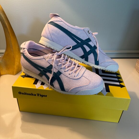 Onitsuka Tiger Mexico 66 SD Crystal Pink/Spruce Green Sneakers Size 7 - Picture 2 of 13